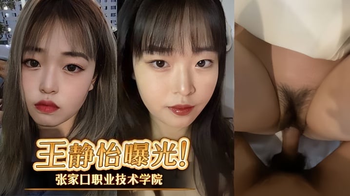 张家口职业技术学院王静怡生活中的乖乖女，床上做爱风骚至极，被男友曝光