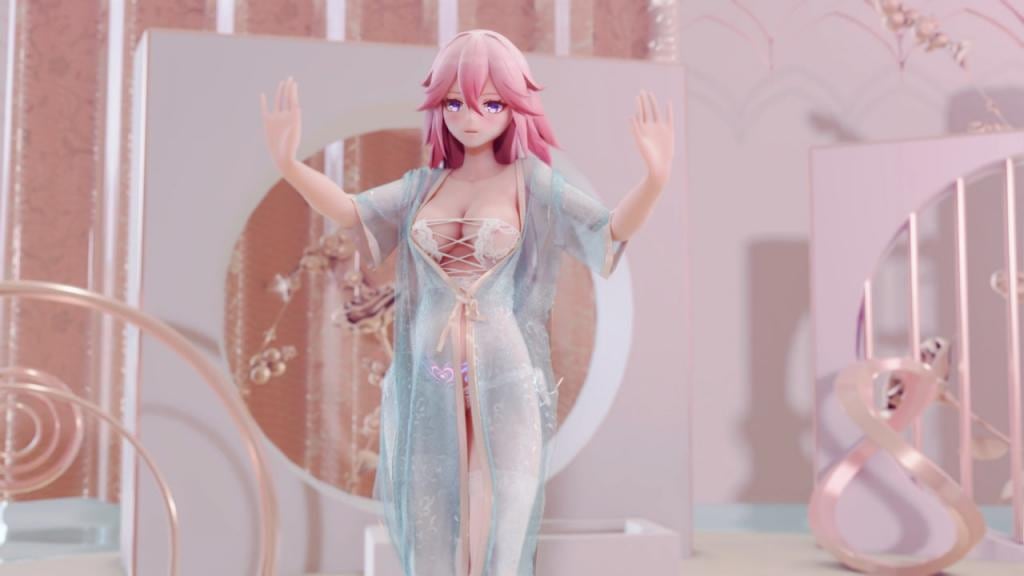 原神MMDbl31汉服真空cos八重神子