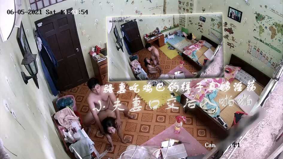 家庭摄像头-小夫妻口交后入啪啪，骚妻吃鸡巴的样子真够淫荡的